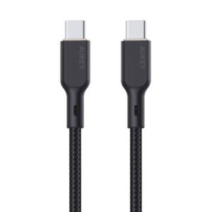 cb-kcc101_black_3__1.jpg Aukey CB-KCC101 Circlet Blink Aramid Fiber USB C to C Cable -1m