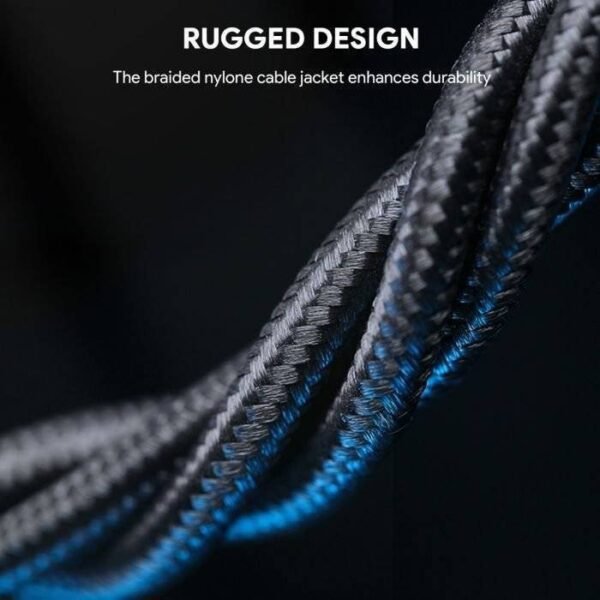 Aukey CB-KCC101 Circlet Blink Aramid Fiber USB C to C Cable -1m