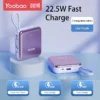 my-11134201-7rasl-m2xq5b41np5y98.webp Yoobao LK10 10000mAh Mini Fast Charging Powerbank Built in Cables (Lightning & Type C) PD20W SCP22.5W Lilac Purple